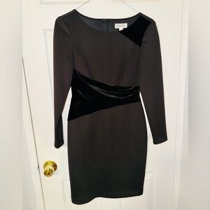 Maggy London Black Long Sleeve Dress